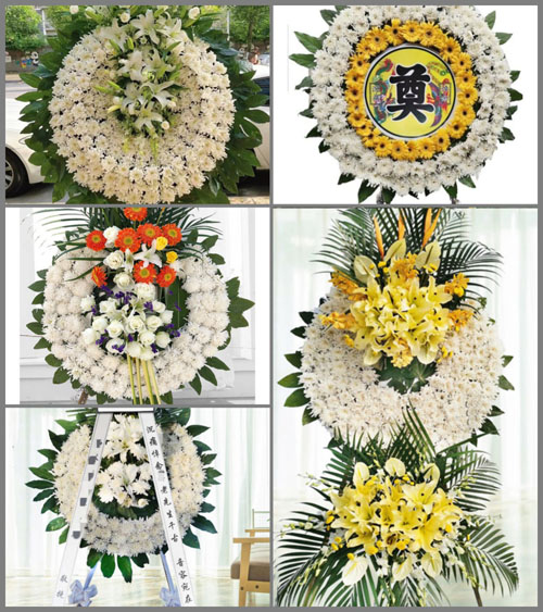 广东梅州市蕉岭县南磜镇尚田村花圈速递
