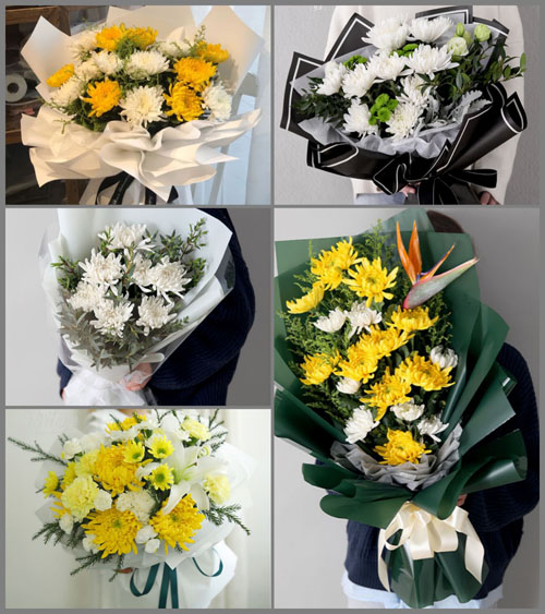 广东梅州市蕉岭县南磜镇尚田村白事花束代送